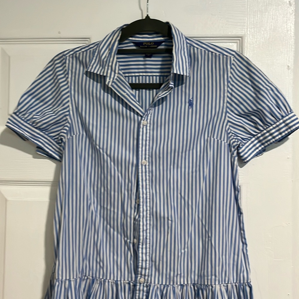Polo Ralph Lauren striped shirt dress size 16